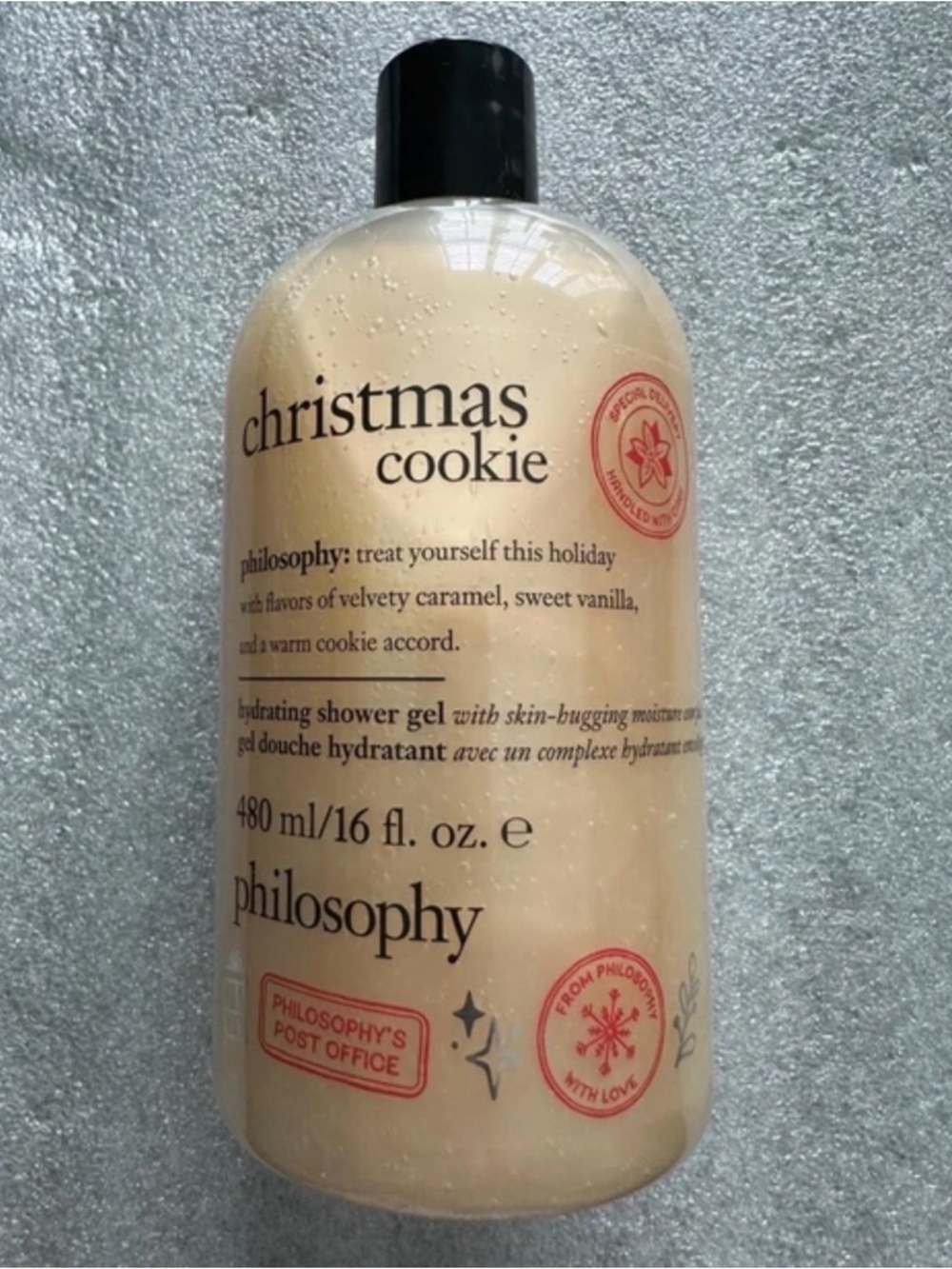 Philosophy Holiday Christmas Cookie 3 in 1 Shampoo Shower Gel Bubble 16oz Sealed